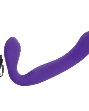 RECHARGEABLE LOVE RIDER STRAP ON PURPLE