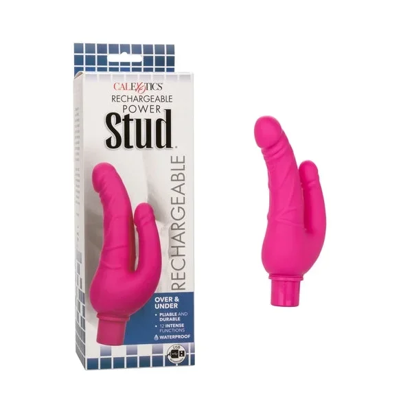 Rechargeable Power Stud Over & Under – Pink