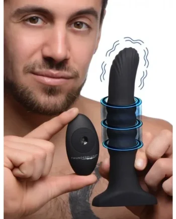 Rechargeable Slider Sliding Shaft Remote Control Butt Plug