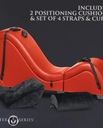 Red Detachable Kinky Couch Sex Chaise with Love Pillows