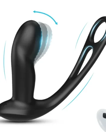 Remote Control 9 Vibrating & Wiggling Prostate Massager Anal Toy