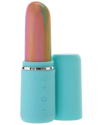 Retro Rechargeable Bullet Vibe in Turquoise