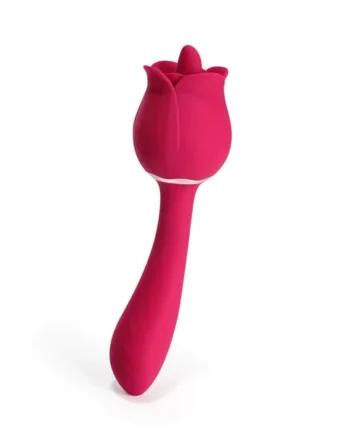 Rhea - the Rose Clit Licking Tongue Vibrator and G Spot Massager - Pink