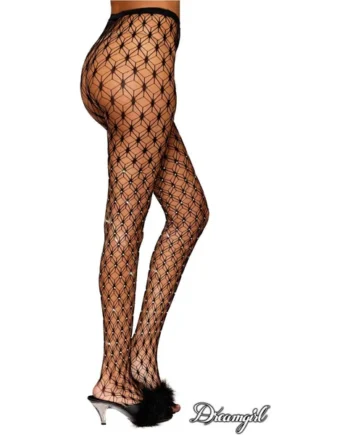 Rhinestone Fence Net Nylons by Dreamgirl