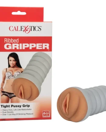 RIBBED GRIPPER TIGHT PUSSY BROWN