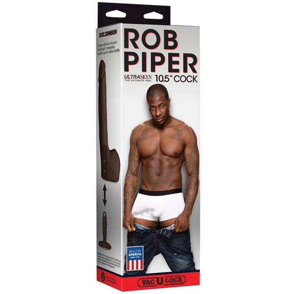 Rob Piper Cock W/balls & Suction Cup - Chocolate