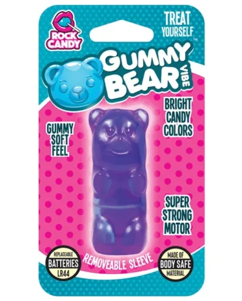 Rock Candy Gummy Bear Vibe Bullet - Purple
