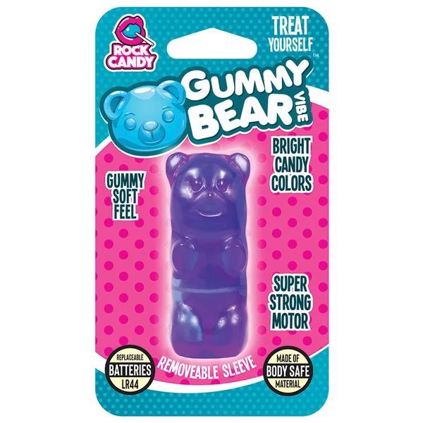 Rock Candy Gummy Bear Vibe Bullet - Purple