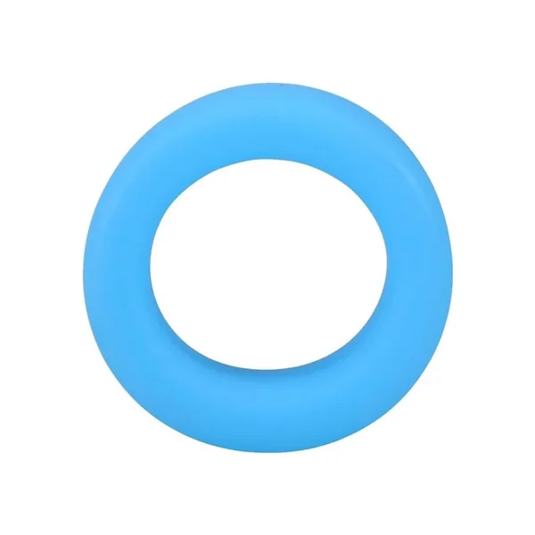 Rock Solid The Big O Glow in the Dark Silicone Cock Ring – Blue