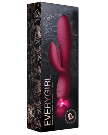 Rocks Off Every Girl Rabbit Vibrator - Burgundy