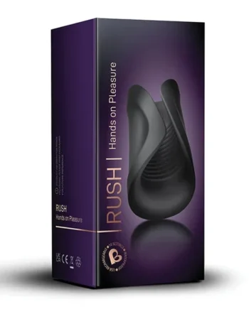 Rocks Off Rush Rechargeable Stroker – Black