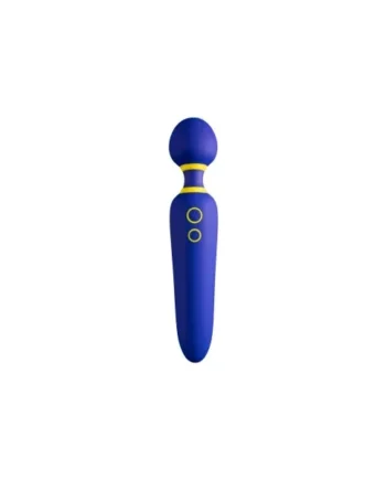 ROMP Flip Rechargeable Silicone Wand Massager, Blue