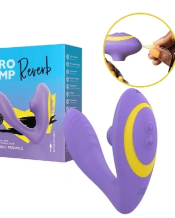 Romp Reverb Purple Rechargeable Vibrating G-Spot With Clitoral Suction Vibrator