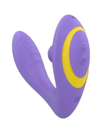 ROMP Reverb Rabbit Clitoral Vibrator Double Trouble Purple