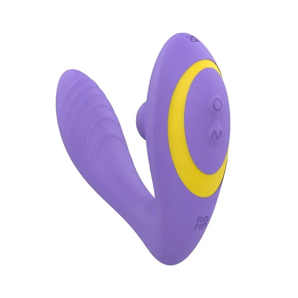 ROMP Reverb Rabbit Clitoral Vibrator Double Trouble Purple