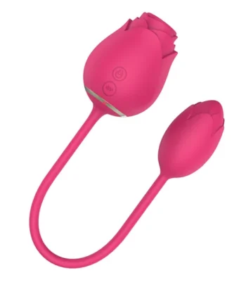 Rose Flower Clit Sucker with Bullet Vibrator S3
