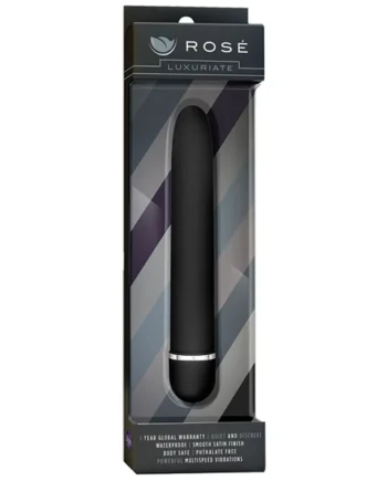 Rose Luxuriate Black 7-Inch Vibrator