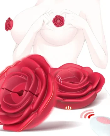 Rose Nipple Clamps Vibrator Sex Toys Remote Control Sex Toy