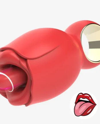 Rose Sex Toy with 360° Rotated Licking Tongue Mouth
