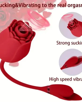 Rose Sucking Multi-frequency Vibration Teasing Massager Adult Toy