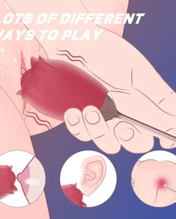 Rose-Shaped Sucking and Vibrating Magic Wand – Stimulating Female Sensitive Zones