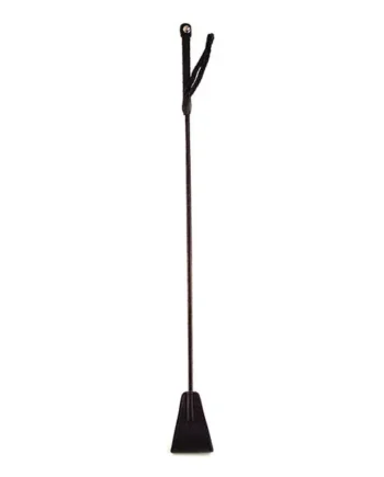 Rouge Fetish Play Vegan Leather Riding Crop – Black
