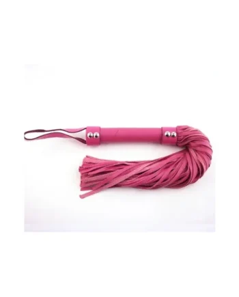 Rouge H-Style Leather Flogger, Pink