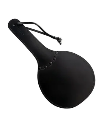 Rouge Leather Padded Ping Pong Paddle – Black