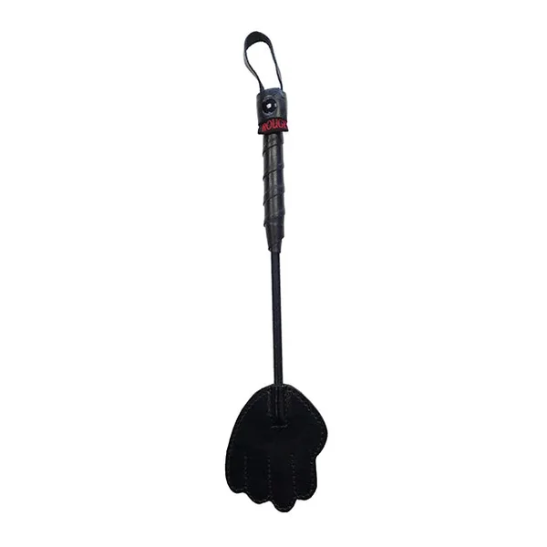 Rouge Mini Leather Hand Paddle – Black