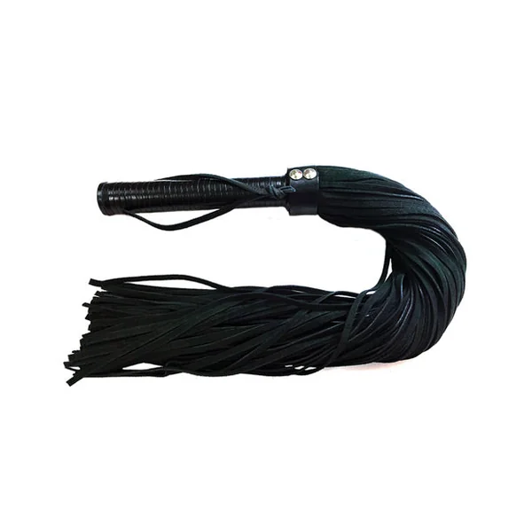 Rouge Suede Flogger With Leather Handle