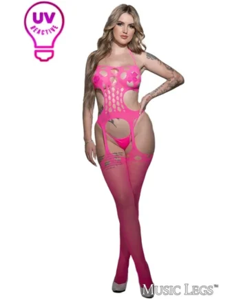 Round Cutout Bodystocking by Music Legs