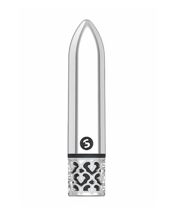 ROYAL GEMS GLAMOR POWERFUL BULLET RECHARGEABLE SILVER