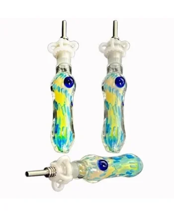 Royal Glass Fumed Doted Nector Collector