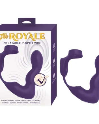 Royale Inflatable P-Spot Cock Ring With Anal Plug by Nasstoys