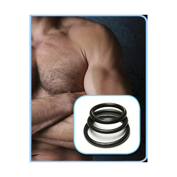 RUBBER COCK RINGS 3 PACK (out end July)