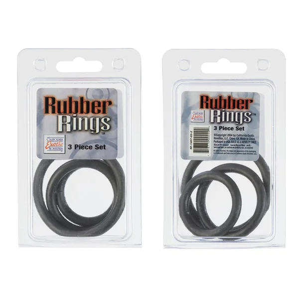 RUBBER RING BLACK 3PC SET