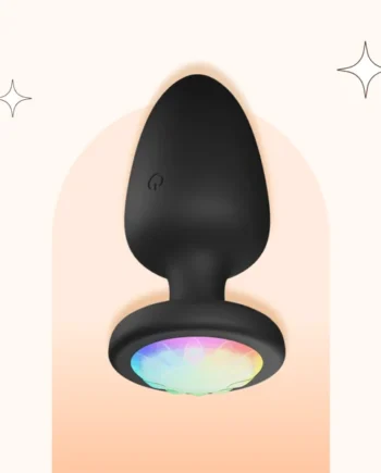 Ruby 10 Vibrating Light-Up Led Butt Plugs