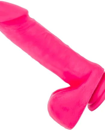Ruse Big Poppa Silicone Suction Cup Dildo by Blush Novelties - Hot Pink