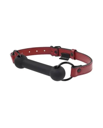 Saffron Silicone Bit Gag - Black/red