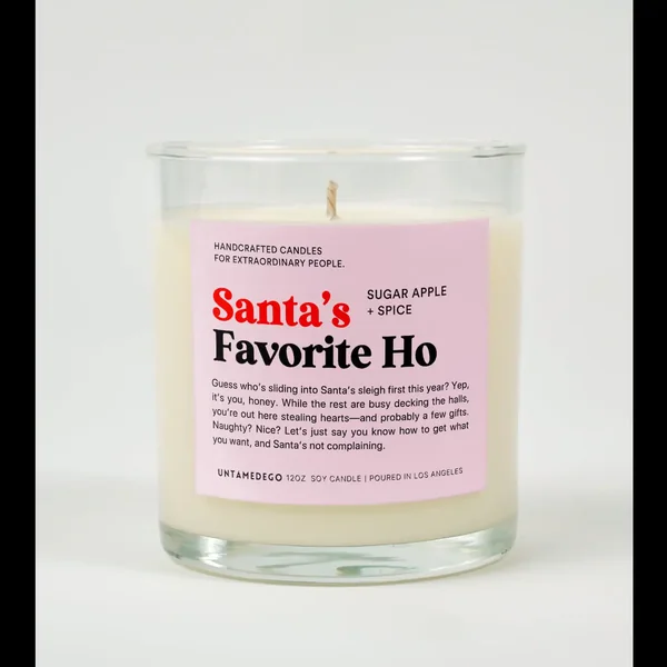 Santa's Favorite Ho Candle