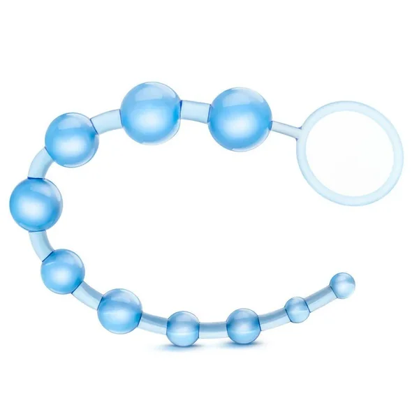 Sassy 10 Anal Beads Blue