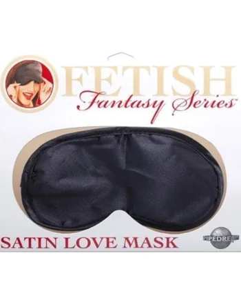 Satin Love Mask - Black