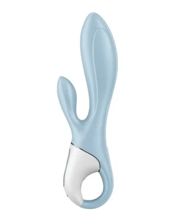 Satisfyer AIr Pump Bunny 1 Rechargeable Silicone Rabbit Vibrator – Blue/White