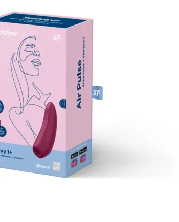 SATISFYER CURVY 1+ ROSE RED W/ APP (NET)