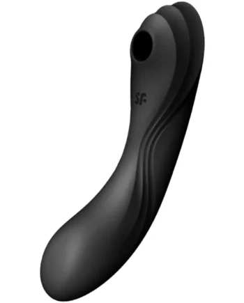 Satisfyer curvy trinity 4 air pulse vibrator black g-spot stimulator sex toy clitoral