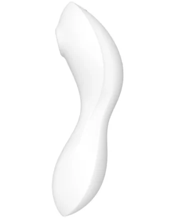 Satisfyer curvy trinity 5+ air pulse stimulator&vibrator app white sex toy