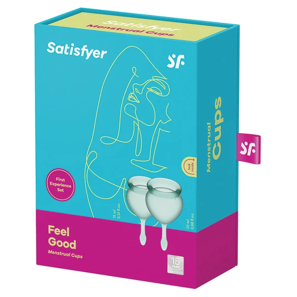 Satisfyer Feel Good Menstrual Cups - Dark Green