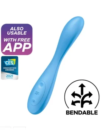 Satisfyer G-Spot Flex 4 Connect App - Multi Vibrator - Blue