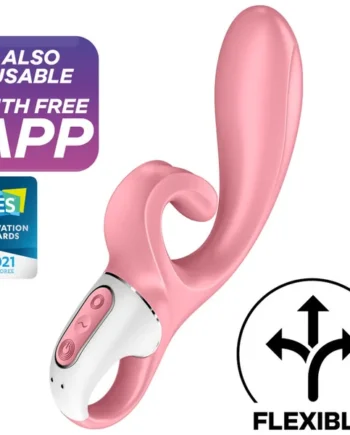 SATISFYER – HUG ME VIBRADOR RABBIT APP AZUL