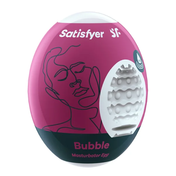 Satisfyer Masturbator Egg - Bubble - Violet